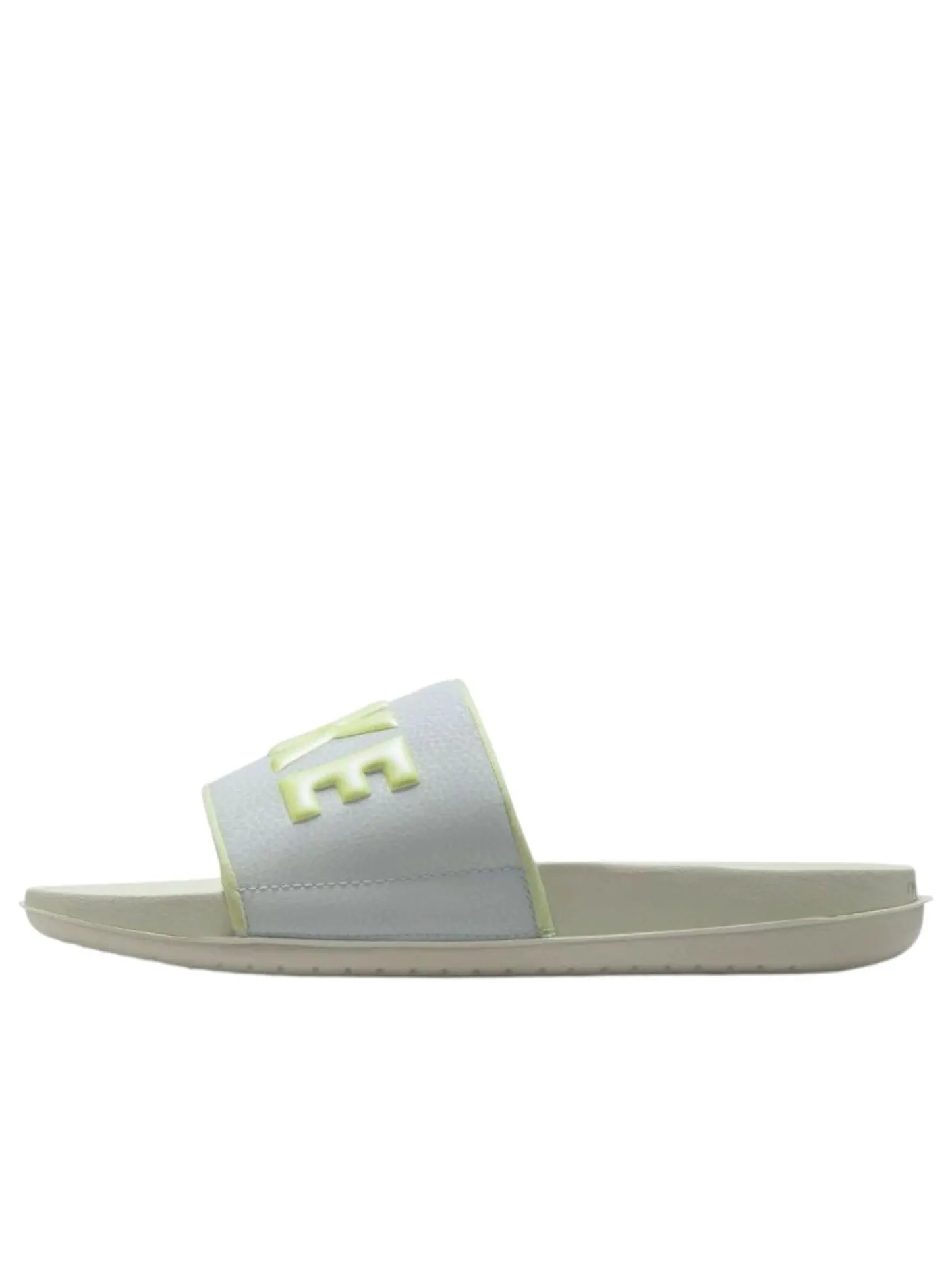 Шлепанцы (WMNS) Nike Offcourt Slide 'Light Silver Barely Volt' — изображение 1 из 5, белый
