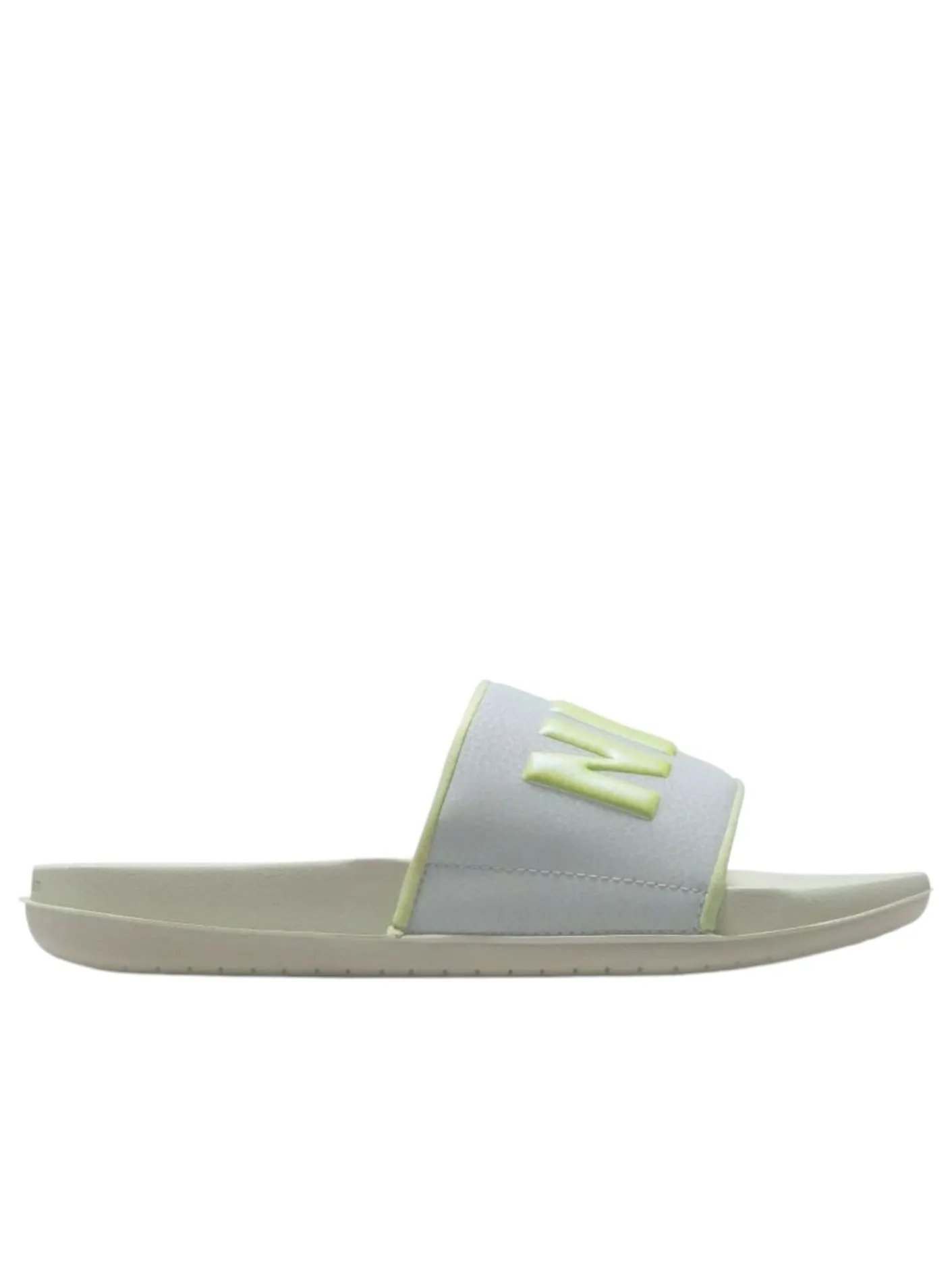 Шлепанцы (WMNS) Nike Offcourt Slide 'Light Silver Barely Volt' — изображение 5 из 5, белый