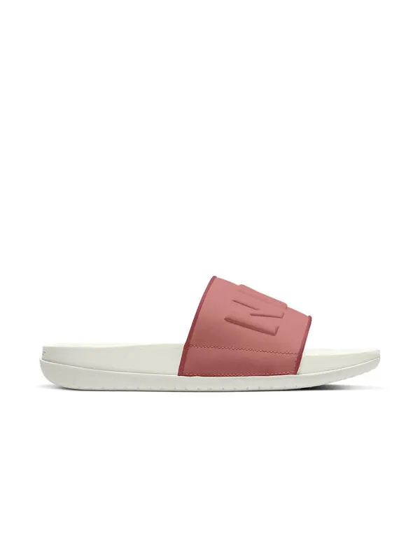 Тапочки offcourt slide 'canyon rust' Nike — изображение 2 из 4, белый/розовый