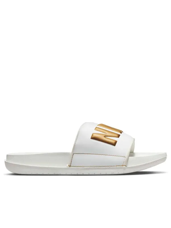 Тапочки offcourt slide 'summit white metallic gold' Nike — изображение 2 из 4