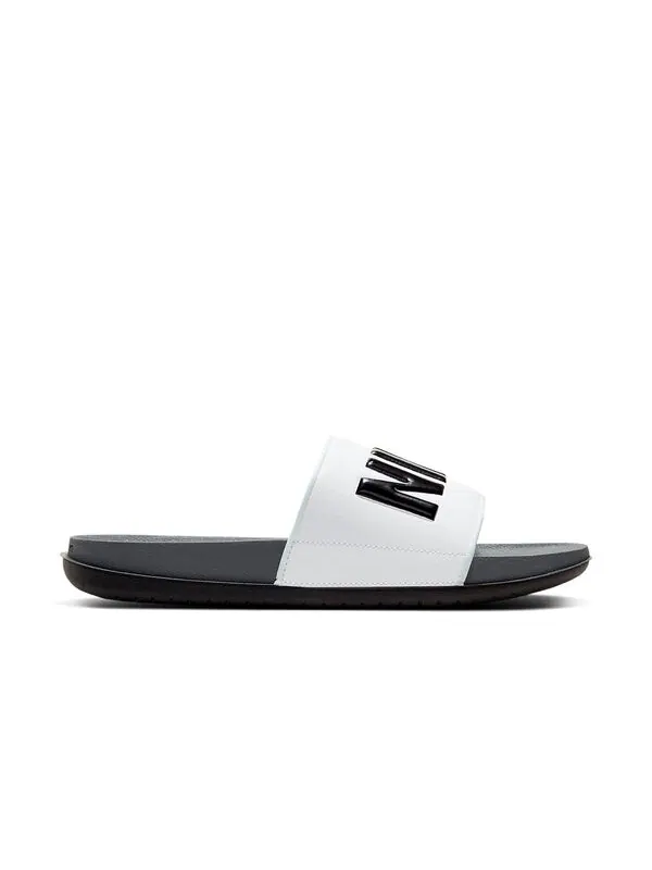 Тапочки offcourt slide 'dark grey white' Nike — изображение 4 из 4, черный белый