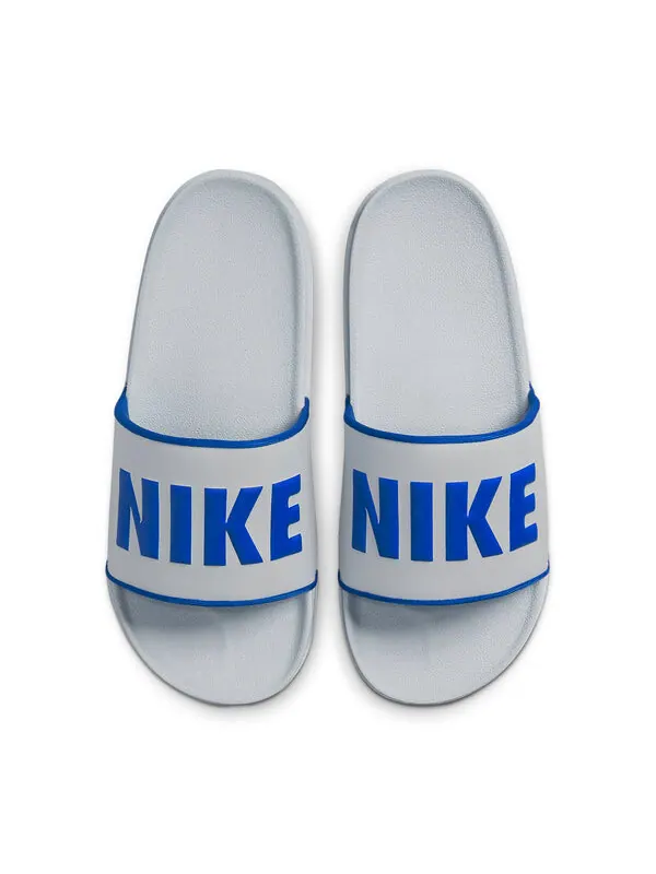 Тапочки offcourt slide sports slippers gray blue Nike — изображение 3 из 4, серый/синий