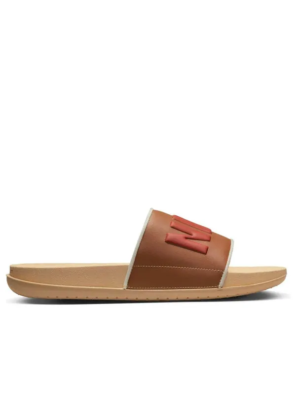 Тапочки offcourt slide 'sesame' Nike — изображение 2 из 4, коричневый/желтый