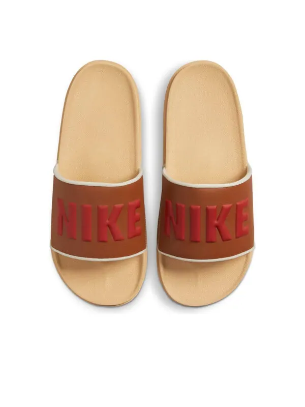Тапочки offcourt slide 'sesame' Nike — изображение 3 из 4, коричневый/желтый