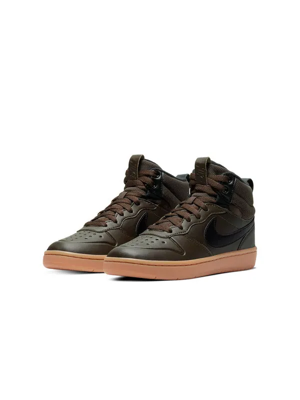 Кроссовки Court Borough Mid 2 Boot Nike — изображение 3 из 4, черный/коричневый