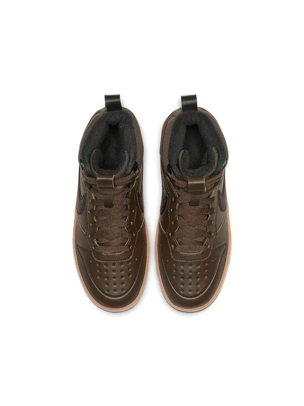 Кроссовки Court Borough Mid 2 Boot Nike — изображение 4 из 4, черный/коричневый