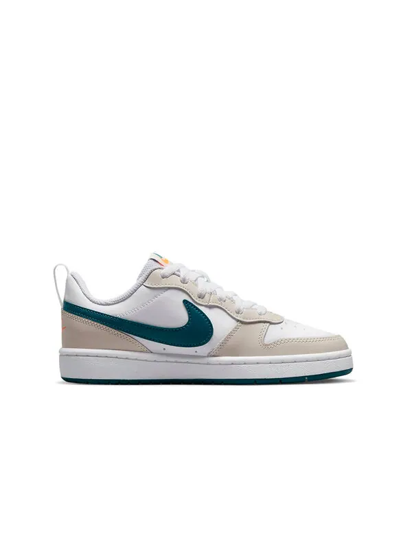 Кроссовки Court Borough Low 2 Nike — изображение 2 из 4, белый/металлик