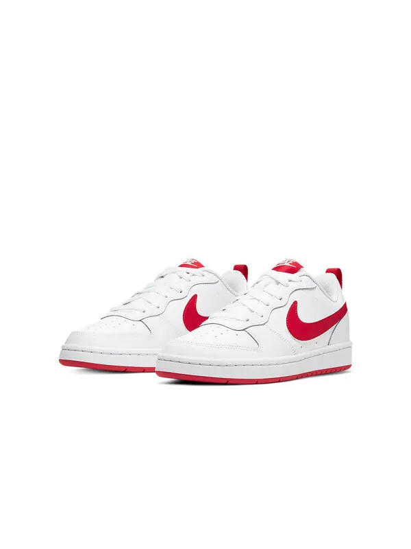 Кроссовки Court Borough Low 2 Nike — изображение 3 из 4, белый/красный