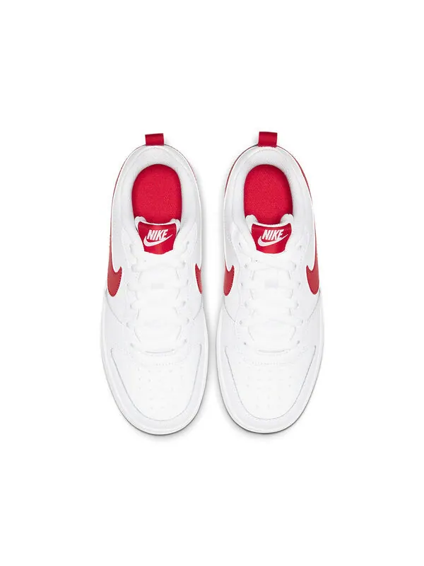Кроссовки Court Borough Low 2 Nike — изображение 4 из 4, белый/красный