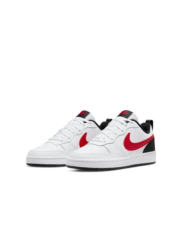 Кроссовки Court Borough Low 2 Nike — изображение 3 из 4, белый/черный/красный