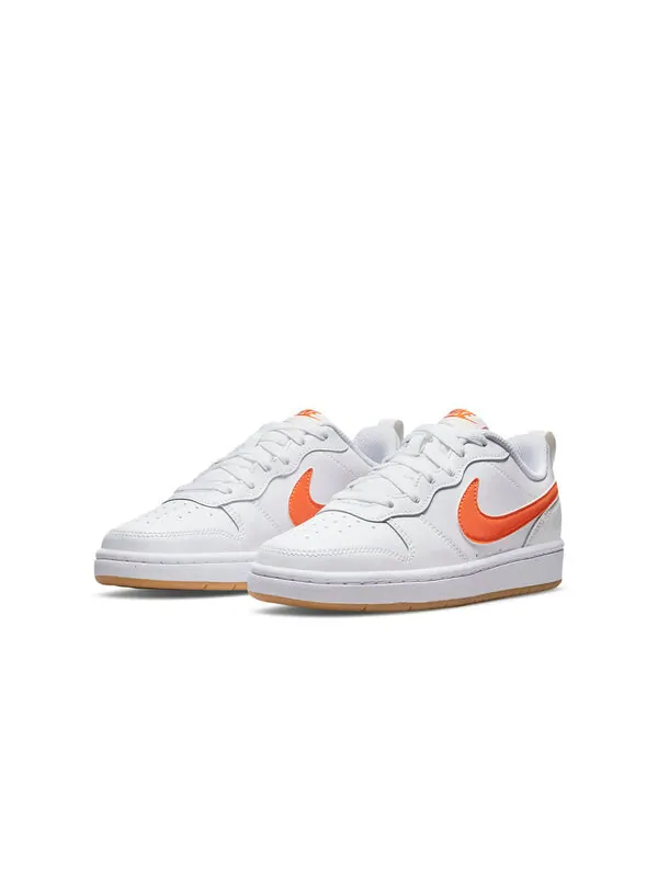 Кроссовки Court Borough Low 2 Nike — изображение 3 из 4, белый/оранжевый
