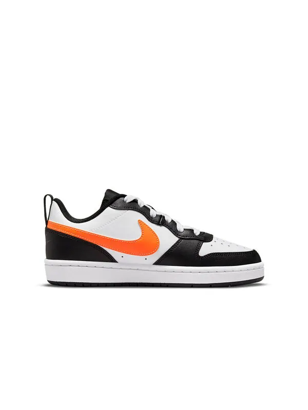 Кроссовки Court Borough Low 2 Nike — изображение 2 из 4, черный/белый/оранжевый