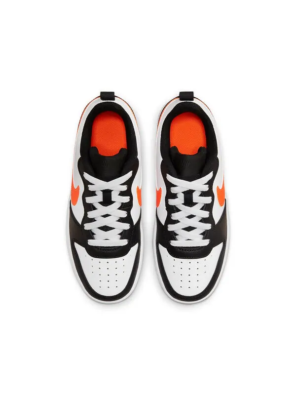 Кроссовки Court Borough Low 2 Nike — изображение 4 из 4, черный/белый/оранжевый