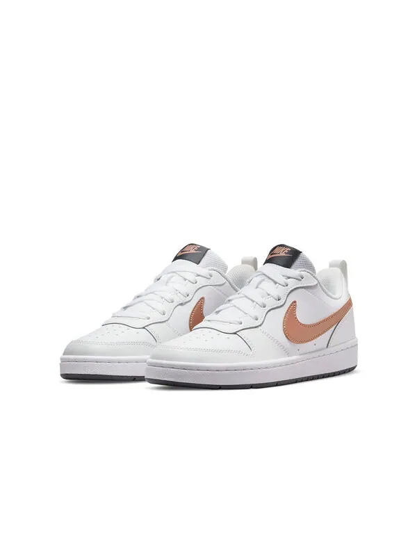 Кроссовки Court Borough Low 2 Nike — изображение 3 из 4, белый/золотистый