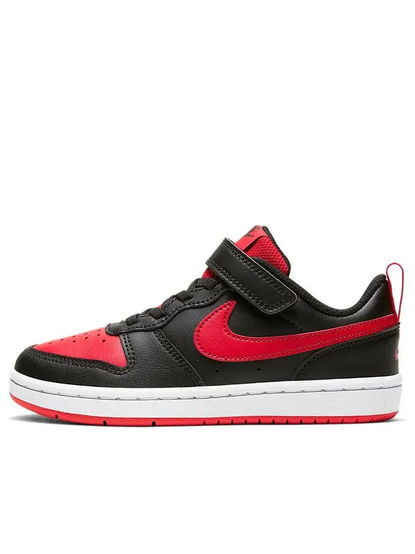Кроссовки Court Borough Low 2липучки Nike — изображение 1 из 4, черный/красный