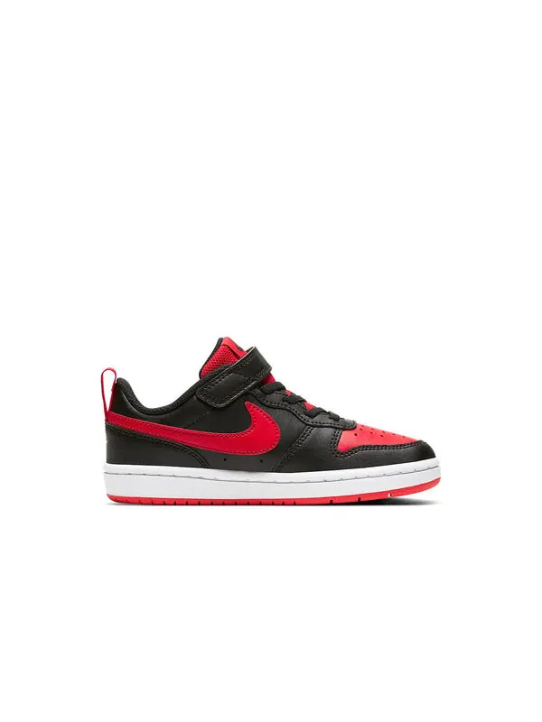 Кроссовки Court Borough Low 2липучки Nike — изображение 2 из 4, черный/красный
