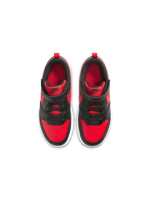 Кроссовки Court Borough Low 2липучки Nike — изображение 4 из 4, черный/красный