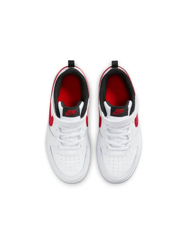 Кроссовки Court Borough Low 2 Nike — изображение 4 из 4, белый/красный/черный