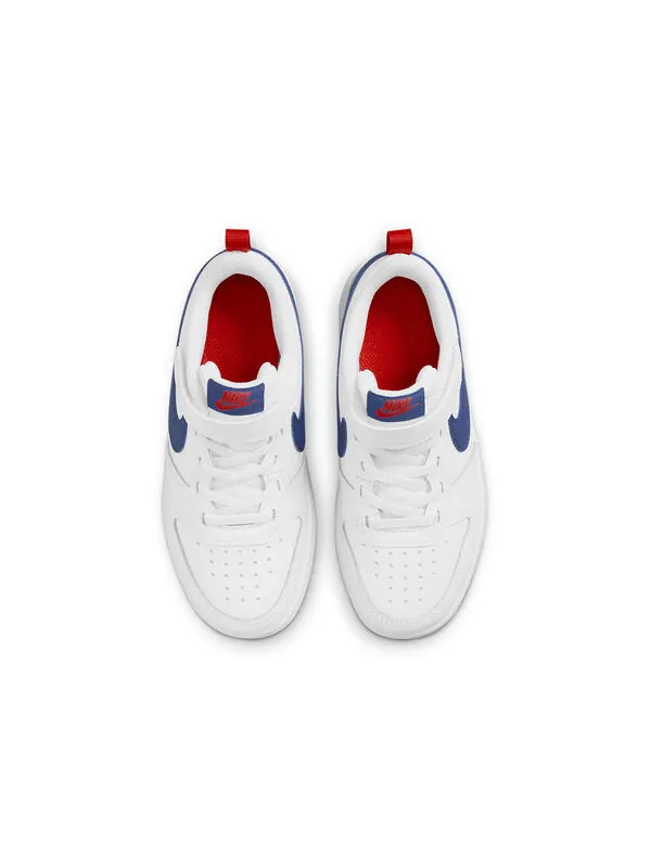 Кроссовки Court Borough Low Nike — изображение 4 из 4, белый/синий/красный