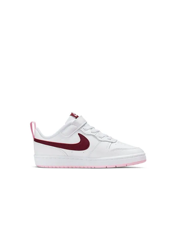 Кроссовки Court Borough Low 2 Nike — изображение 2 из 4, красный/розовый/белый