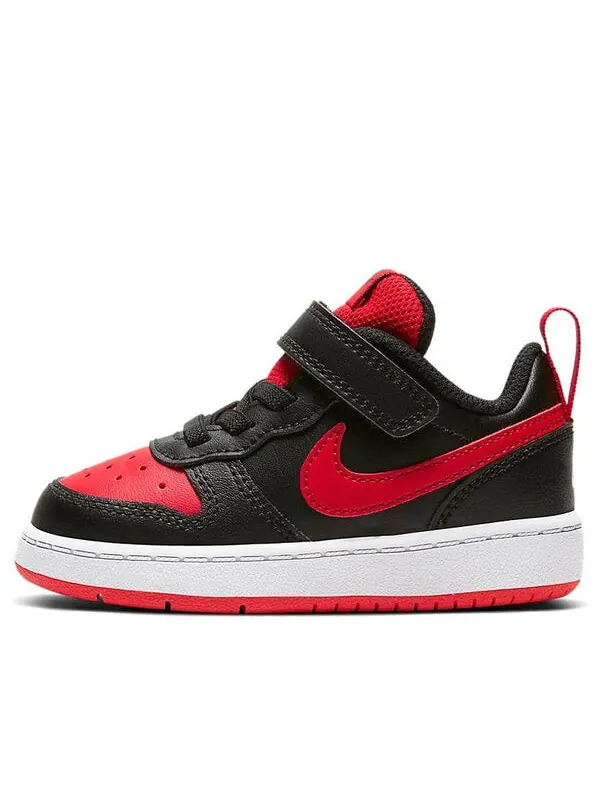 Кроссовки Court Borough Low 2липучки Nike — изображение 1 из 4, черный/красный