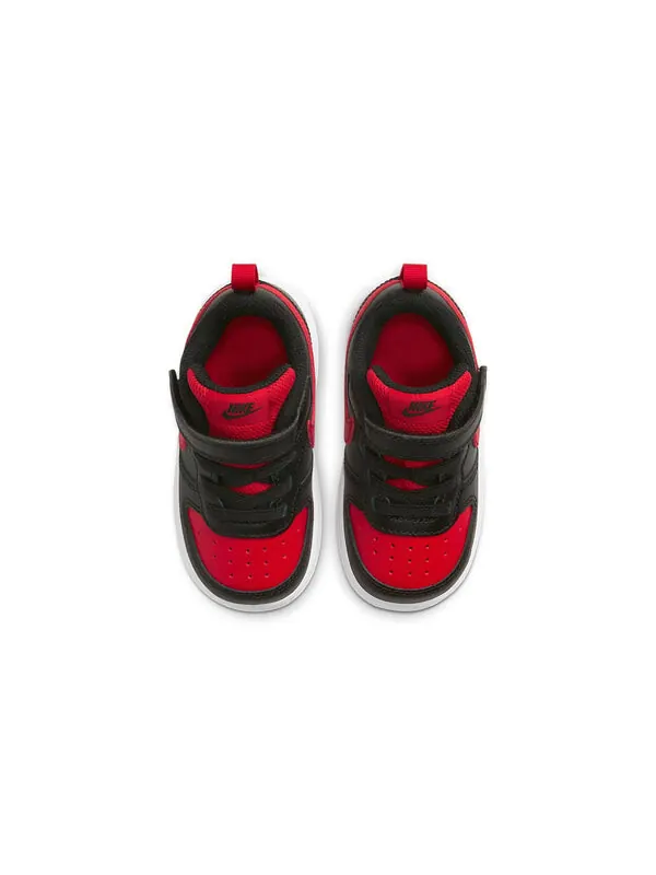 Кроссовки Court Borough Low 2липучки Nike — изображение 4 из 4, черный/красный