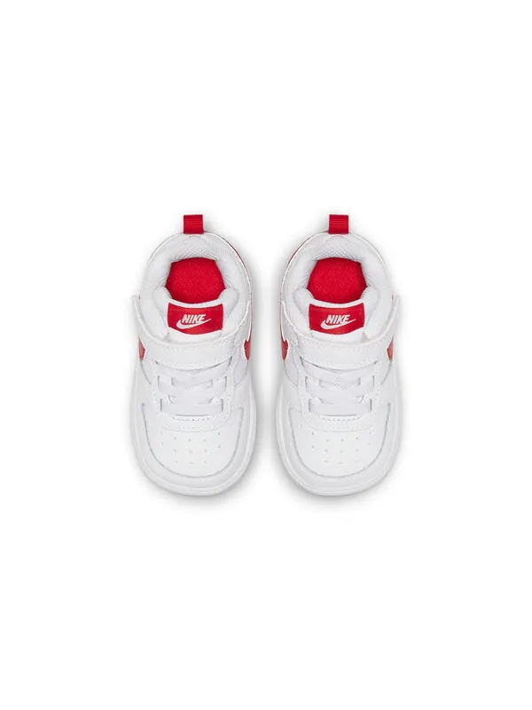 Кроссовки court borough low 2 красные Nike — изображение 3 из 4, белый/красный