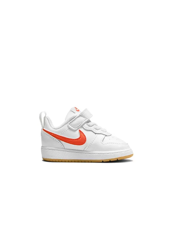 Кроссовки Court Borough Low 2 Nike — изображение 2 из 4, белый/оранжевый
