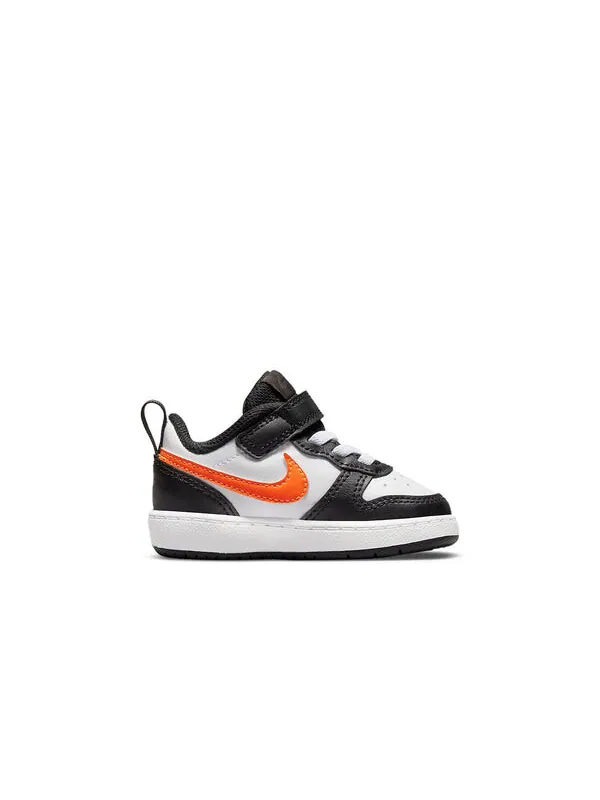 Кроссовки Court Borough Low 2 Nike — изображение 2 из 4, черный/белый/оранжевый