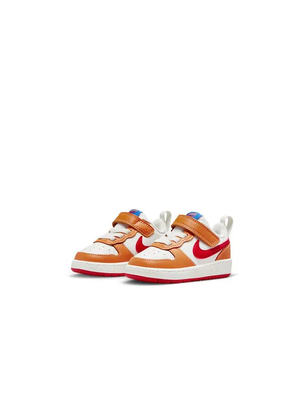 Кроссовки Court Borough Low 2 Nike — изображение 3 из 4, белый/оранжевый