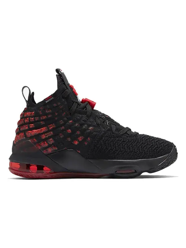 Кроссовки (GS) Nike LeBron 17 'Infrared VI' — изображение 2 из 4, черный/белый/красный