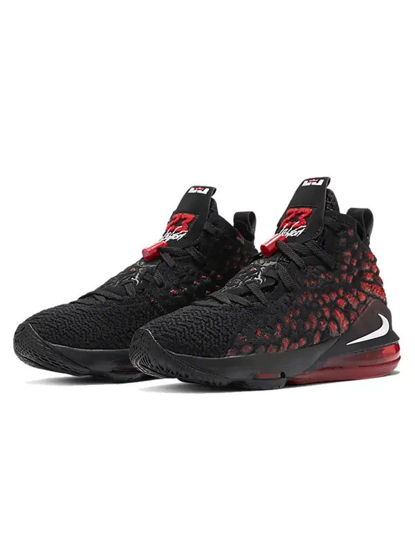 Кроссовки (GS) Nike LeBron 17 'Infrared VI' — изображение 3 из 4, черный/белый/красный