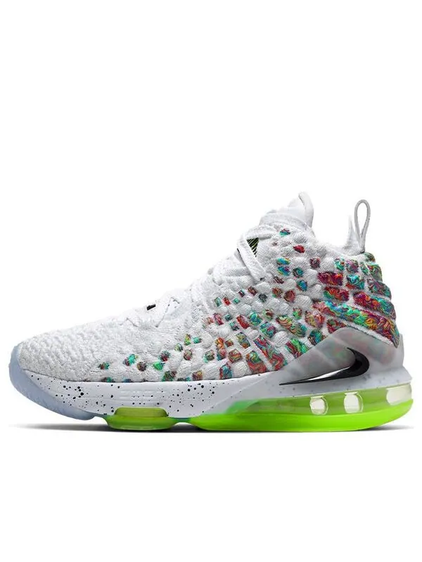 Кроссовки (GS) Nike LeBron 17 'Air Command Force' — изображение 1 из 4, белый/черный/мульти