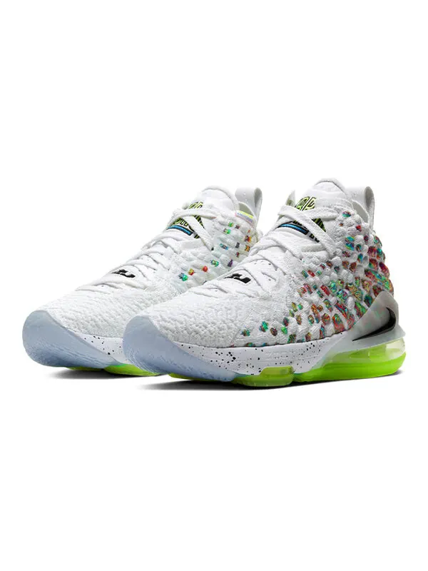 Кроссовки (GS) Nike LeBron 17 'Air Command Force' — изображение 2 из 4, белый/черный/мульти