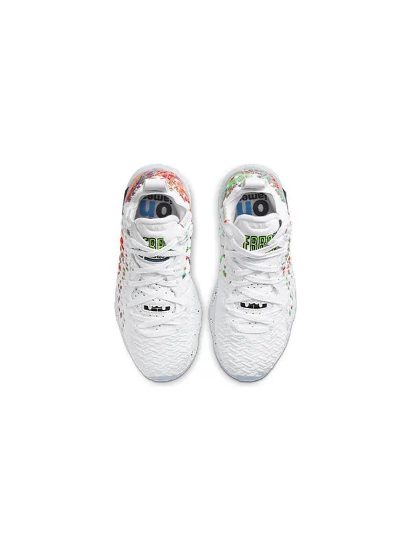 Кроссовки (GS) Nike LeBron 17 'Air Command Force' — изображение 3 из 4, белый/черный/мульти