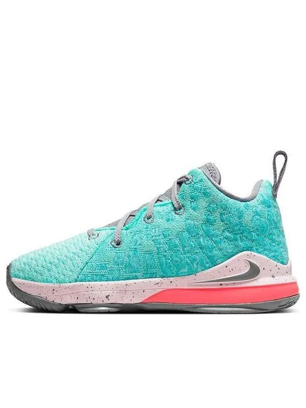 Кроссовки леброн 17 Nike — изображение 1 из 4, зеленый/розовый