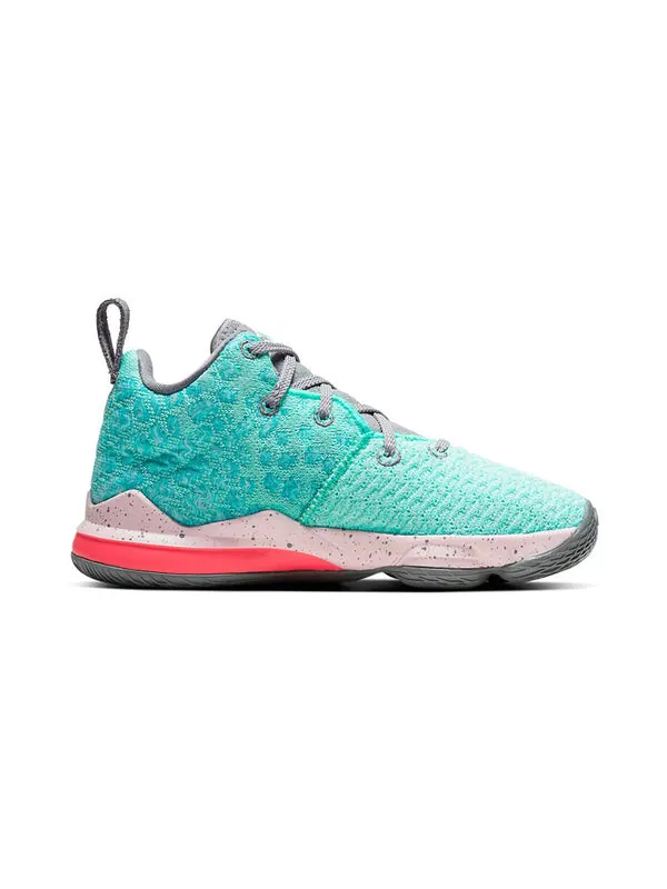 Кроссовки леброн 17 Nike — изображение 2 из 4, зеленый/розовый