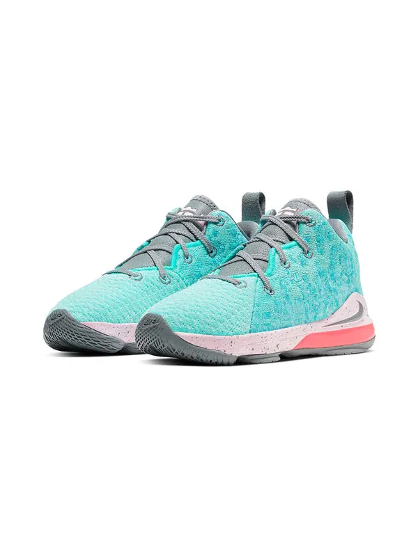 Кроссовки леброн 17 Nike — изображение 3 из 4, зеленый/розовый