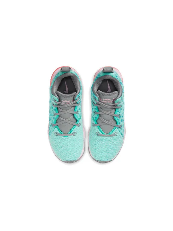 Кроссовки леброн 17 Nike — изображение 4 из 4, зеленый/розовый