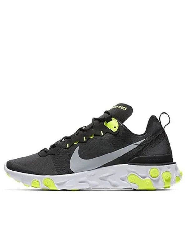 Кроссовки реагируют на элемент 55 Nike — изображение 1 из 4, черный/серый//белый
