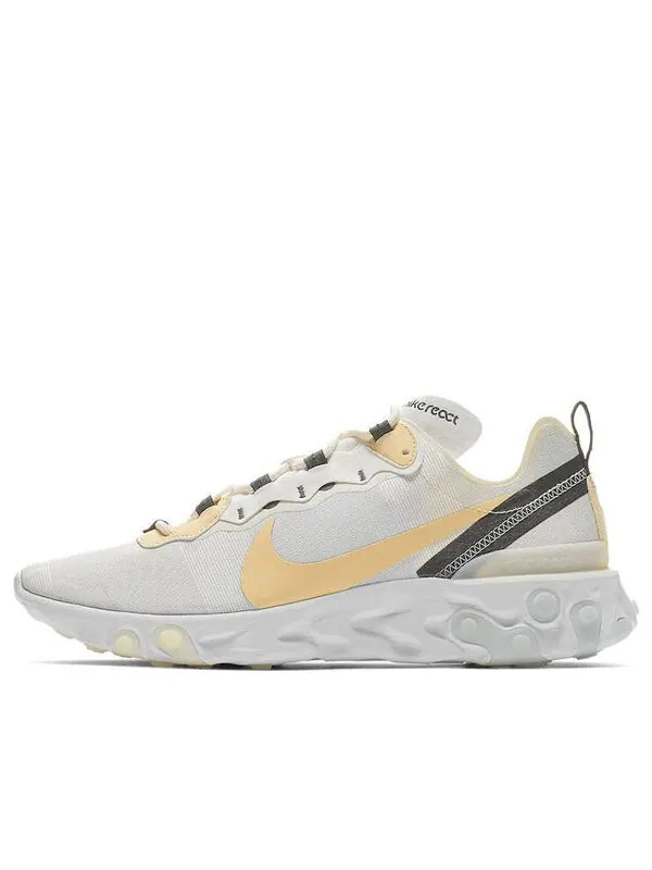 Кроссовки реагируют на элемент 55 Nike — изображение 1 из 4, белый/желтый