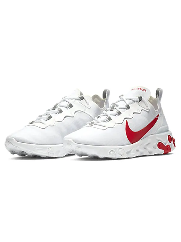Кроссовки реагируют на элемент 55 Nike — изображение 3 из 4, белый/красный