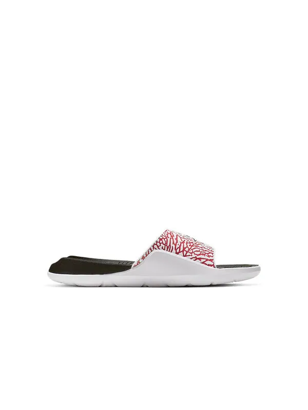 Тапочки hydro 7 v2 'gym red' Air Jordan — изображение 2 из 4, белый/черный-красный