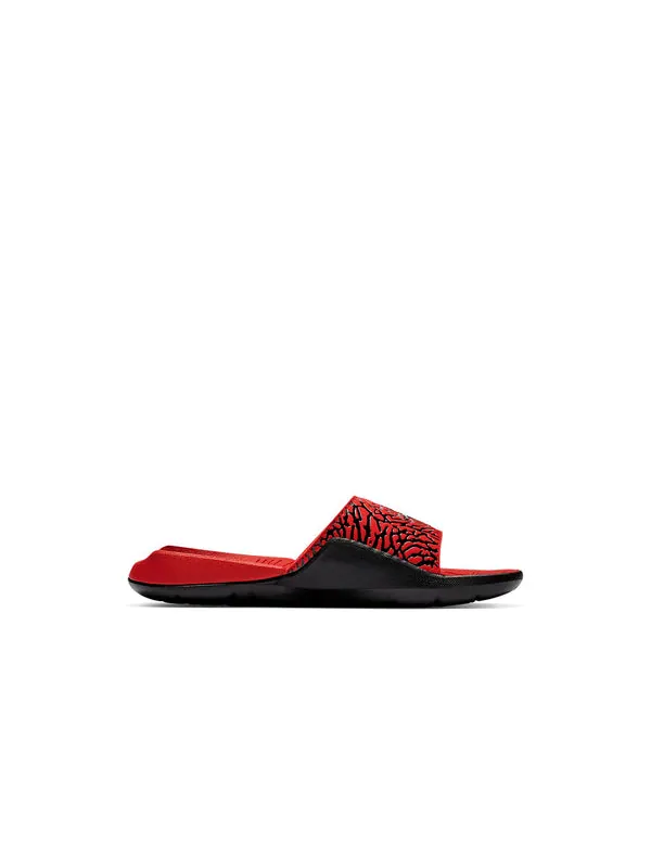 Тапочки hydro 7 red burst crack slippers Air Jordan — изображение 2 из 4, красный
