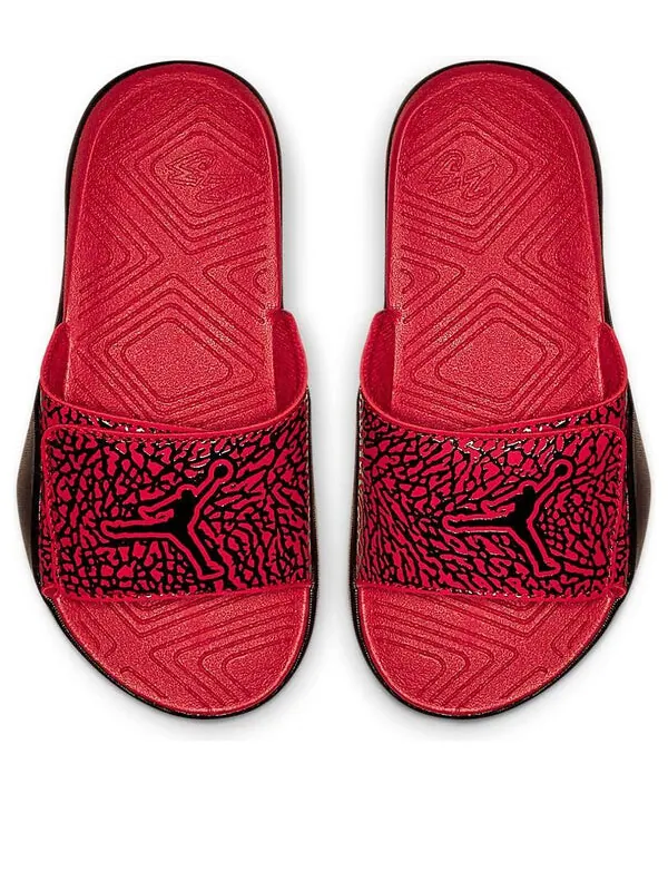 Тапочки hydro 7 minimalistic red black slippers 'red black' Air Jordan — изображение 1 из 4, красный/черный
