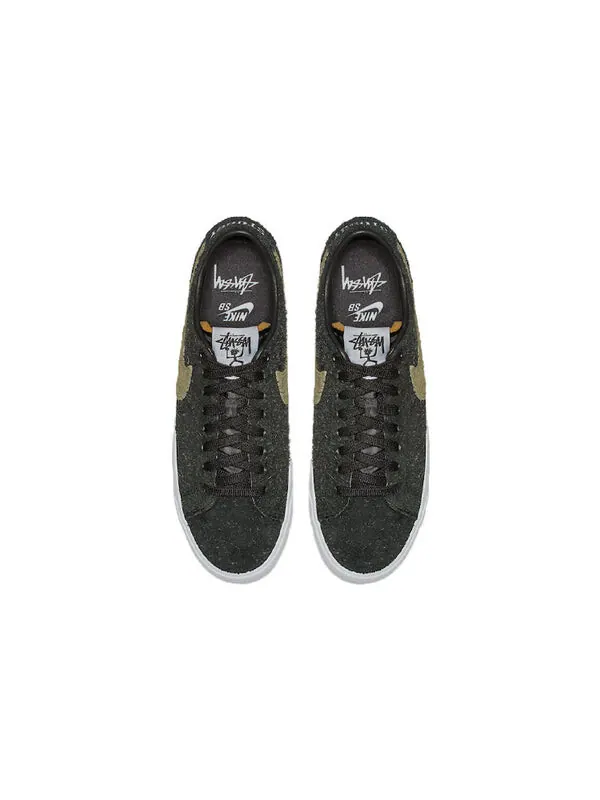 Кроссовки x stussy sb blazer low Nike — изображение 3 из 4, зеленый