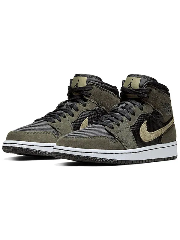 Кроссовки 1 средние Air Jordan — изображение 3 из 4, черный