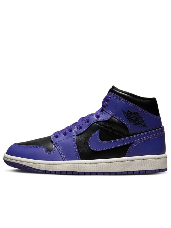 Кроссовки 1 mid 'dark concord' Air Jordan — изображение 1 из 4, черный/фиолетовый