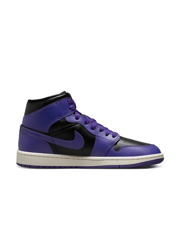 Кроссовки 1 mid 'dark concord' Air Jordan — изображение 2 из 4, черный/фиолетовый