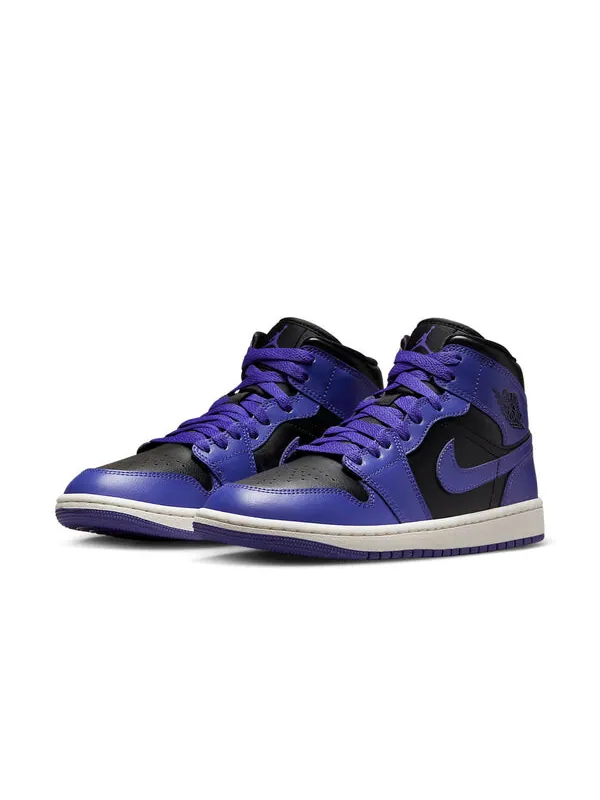Кроссовки 1 mid 'dark concord' Air Jordan — изображение 3 из 4, черный/фиолетовый